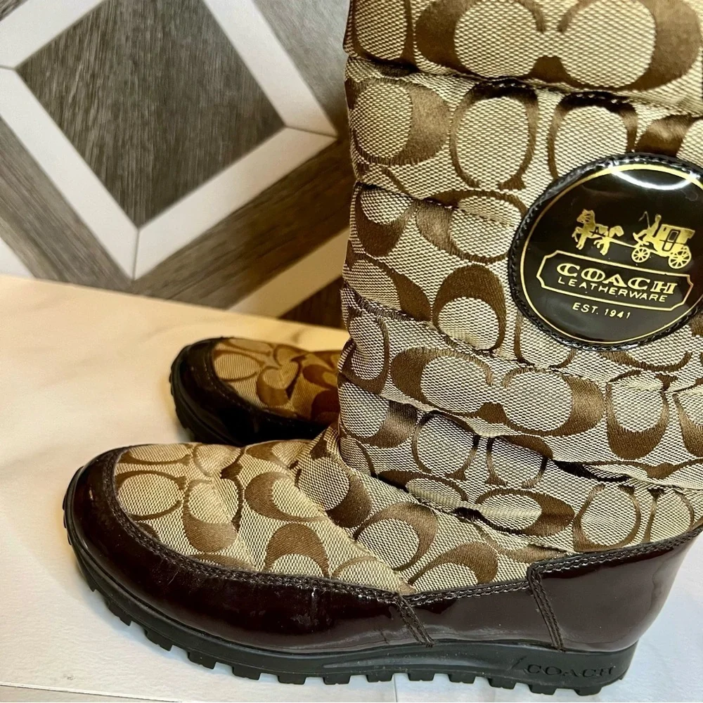 Coach Jordy boots size 5.5 brown